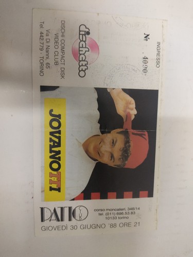 Biglietto jovanotti torino - biglietto,