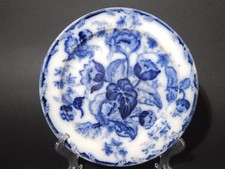 ANTICO PIATTO NINFEE CERAMICA RICHARD MILANO FINE 800 FLOW BLUE WATER NYMPH 2410