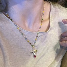 Collana Croce Diamanti Alla