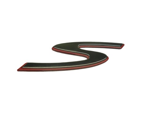 Adesivo scritta targa - "s",