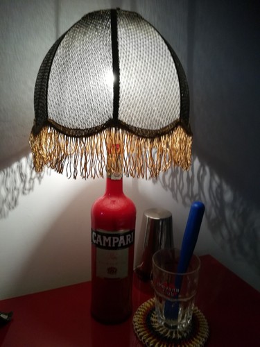 Lampada artigianale campari - lampada,