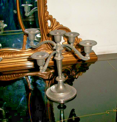 Antico raffinato candelabro - antico,