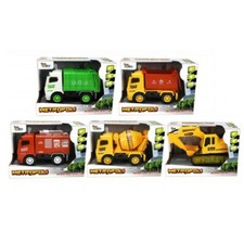 Auto Carro Camion Lavoro Cantiere Pompieri Luci e Suoni Modellino Scala 1:20 