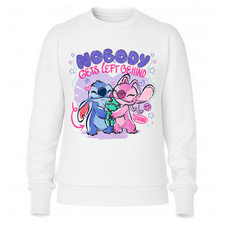 FELPA STITCH NOBODY Girocollo