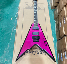 Custom Jackson Jackson Limited Edition V Blood Pink Chitarra elettrica mogano