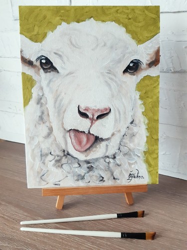 Quadro pecora fattoria arte