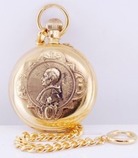 Antico Zenith Tasca Orologio Catena Placcato Oro per Vaticano City-Pope Leo XIII