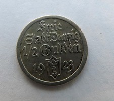 Libera San Danzica 1/2 fiorino 1923, argento.