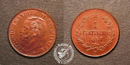 Centesimo 1867 rame - centesimo, m