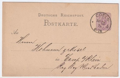 Tedesco reichspost 1877 - tedesco,