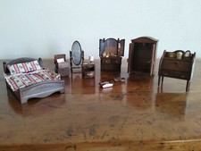 Camera Da Letto Completa Casa Bambole Epoch Stile Legno Vintage