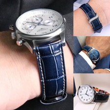 Cinturino orologio pelle blu