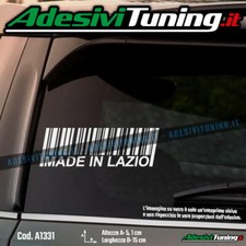 Adesivo Made in Lazio - Codice