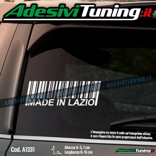 Adesivo made lazio codice - in,