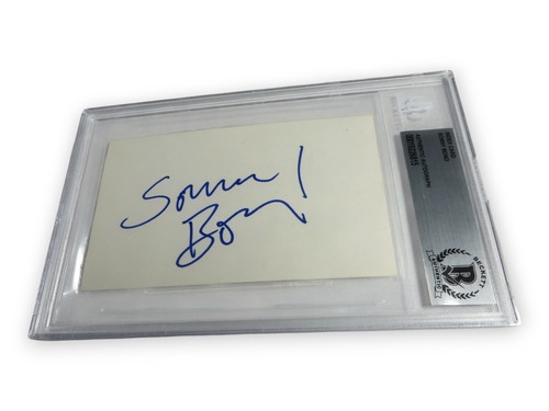 Scheda indice autografata