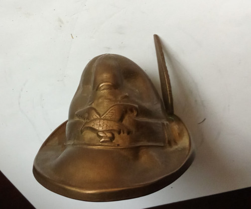 Antica scultura in ottone - antica,