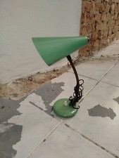 Lampada vintage antica abat jour scrivania ufficio camera Ferro metallo anni 50