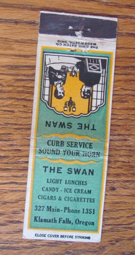 Ohio matchbook cover - ohio, swan