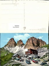 446880,Trentino Trento Canazei Albergo Maria Flora al Passo Sella Bergkulisse