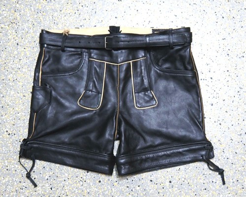 Pantalone corto pelle - pelle, di