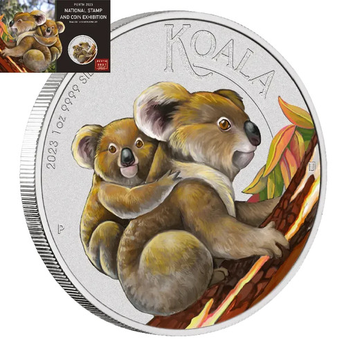 Moneta argento koala stamp - moneta,