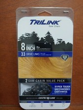 TriLink Chainsaw Chain Value 2 Pack 8" 20CM Low Kickback S33 Pole Saw 14333X2TLW