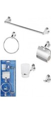 set accessori bagno 5pz cromo