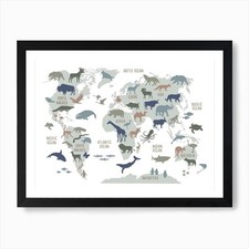 Poster Mappa del Mondo