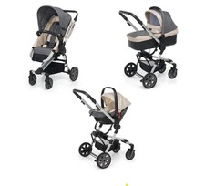 Trio passeggino foppapedretti supertres i size silver, navicella, seggiolino