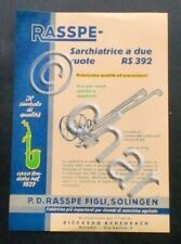Brochure Macchine Agricole - Rasspe - Sarchiatrice a due ruote RS392
