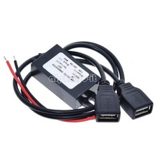 NEW DC-DC Converter Module 12V To 5V 3A 15W Duble USB Output Power Adapter