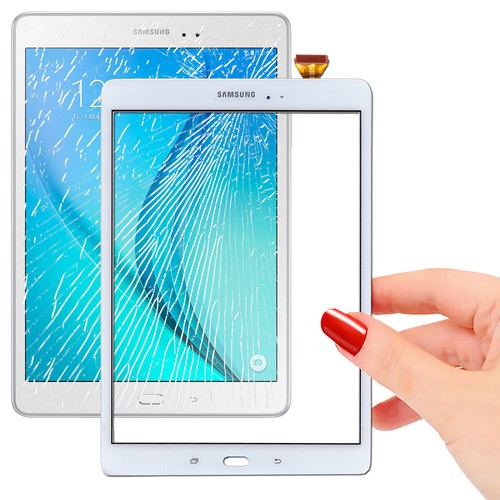 Vitre tactile blanche - vitre, sm-t555