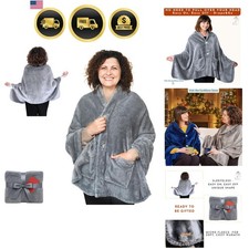 Poncho in Pile Coperta Scialle