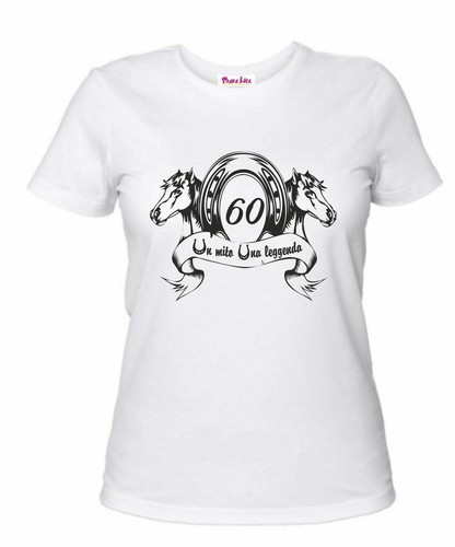 Shirt scritta anni un - t-shirt, 60