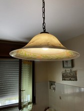 ANTICO ORIGINALE LIBERTY VETRO LAMPADARIO