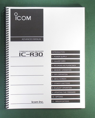 Icom r30 manuale istruzioni - icom,