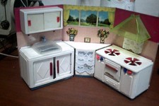 rara cucina x bambole in latta AGOSTINI MARCHESINI DA RESTAURO anni 50/60