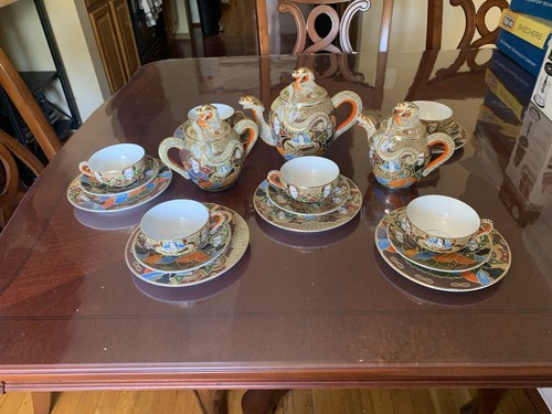 Satsuma moriage set tè - moriage,