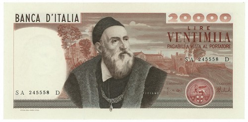 20000 lire banca italia - 20000, d'italia