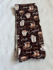 Trapuntino a tema caffè cotone, tessuto cotone