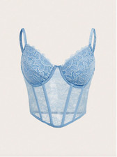 Baby Blue ICON Lace Bustier