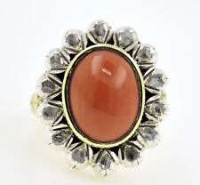 Vintage L Corallo Cabochon &