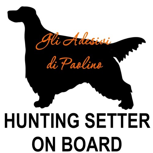 Adesivo setter bordo on - adesivo,