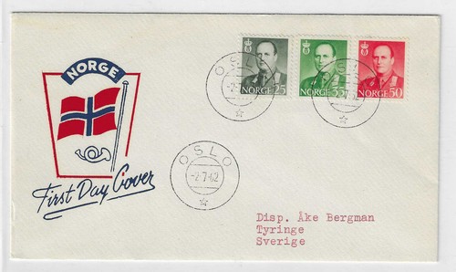 Norvegia fdc con 454 - norvegia,