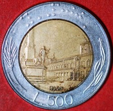 Italy 500 Lire 1990 KM# 111