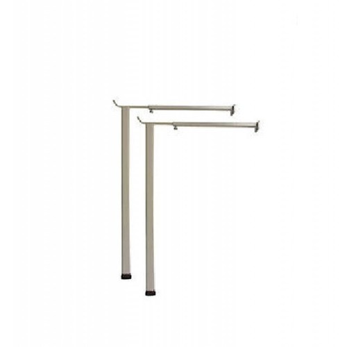 Coppia staffe piedi mensola - piedi, x