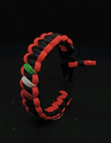 Bracciale paracord nero - bracciale,