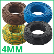 Filo cavo elettrico cordina corrente  unipolare da 4 mm al metro mt m Fs17 A