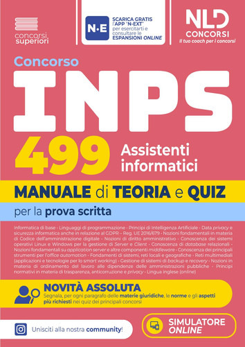 Concorso inps 499 - inps, assistenti
