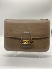 Gucci borsa a tracolla vintage in pelle marrone autenticità